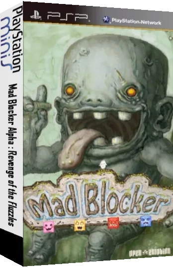 Mad Blocker Alpha - Revenge Of The Fluzzles — box-3D (US)