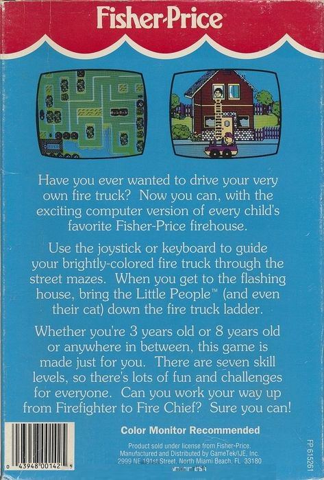 Fisher-Price - Firehouse Rescue — box-2D-back (US)