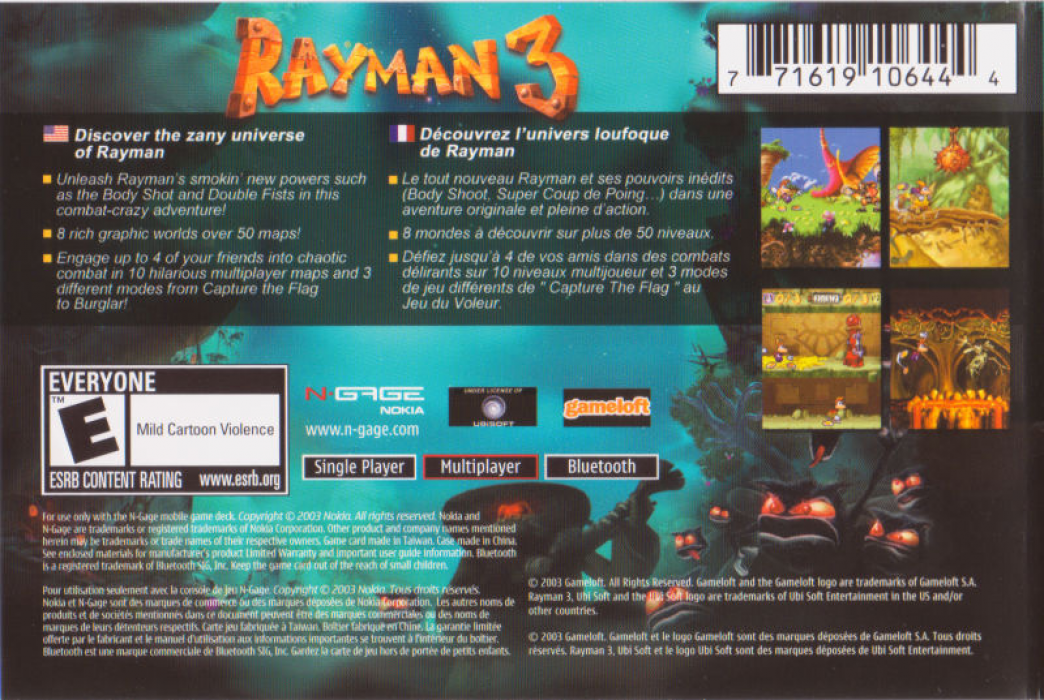 Rayman 3 — box-2D-back (CA)