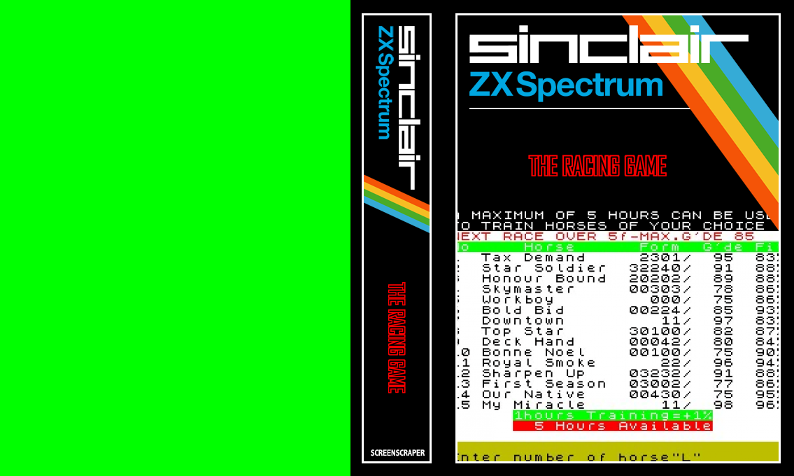 The Racing Game — box-texture (SS)