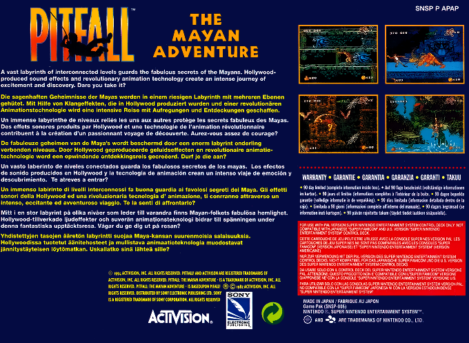 Pitfall - The Mayan Adventure — box-2D-back (EU)