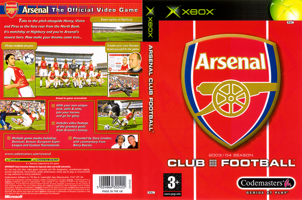 Club Football - Arsenal — box-texture (UK)