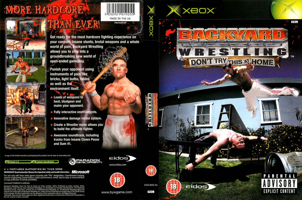Backyard Wrestling - Don't Try This at Home — box-texture (UK)