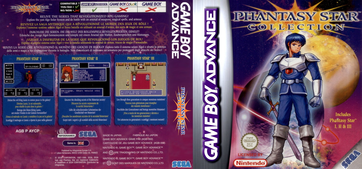 Phantasy Star Collection — box-texture (EU)