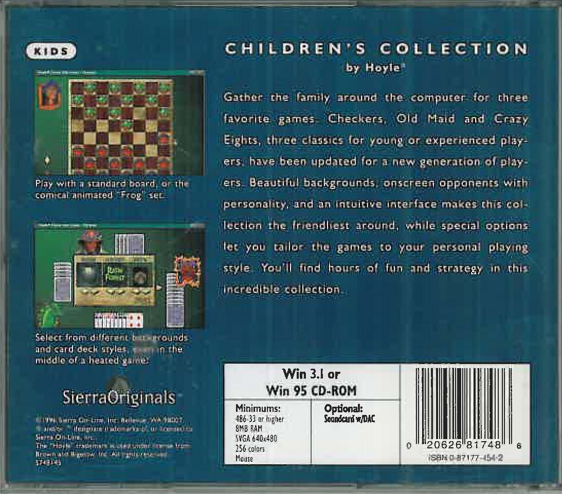 Hoyle Children's Collection — box-2D-back (US)