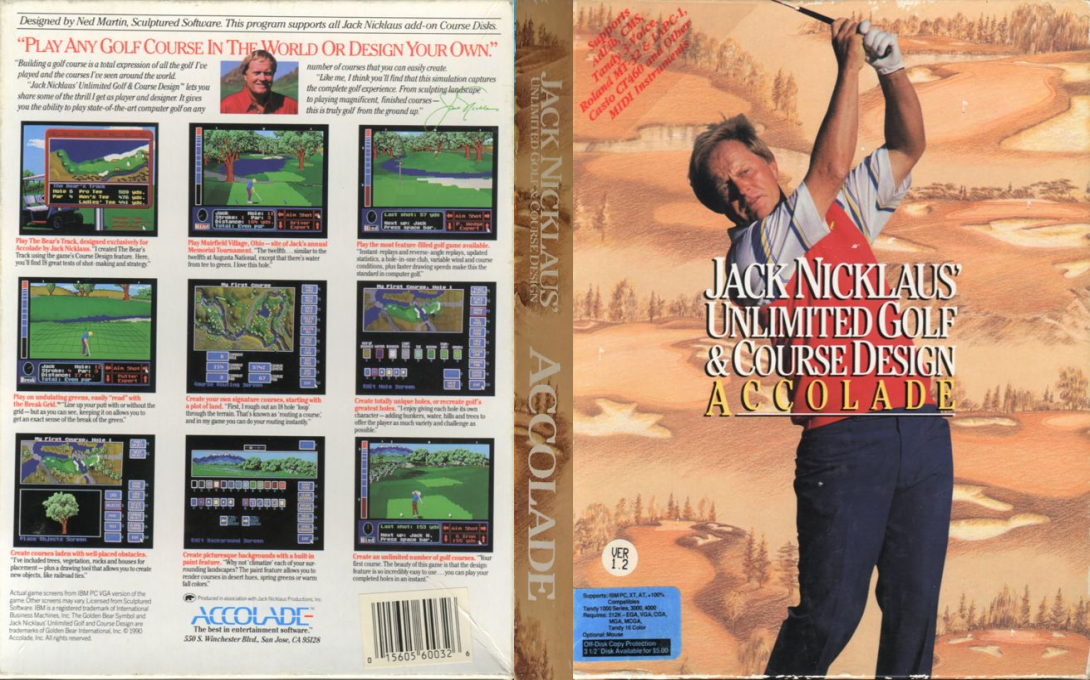 Jack Nicklaus' Unlimited Golf And Course Design — box-texture (US)