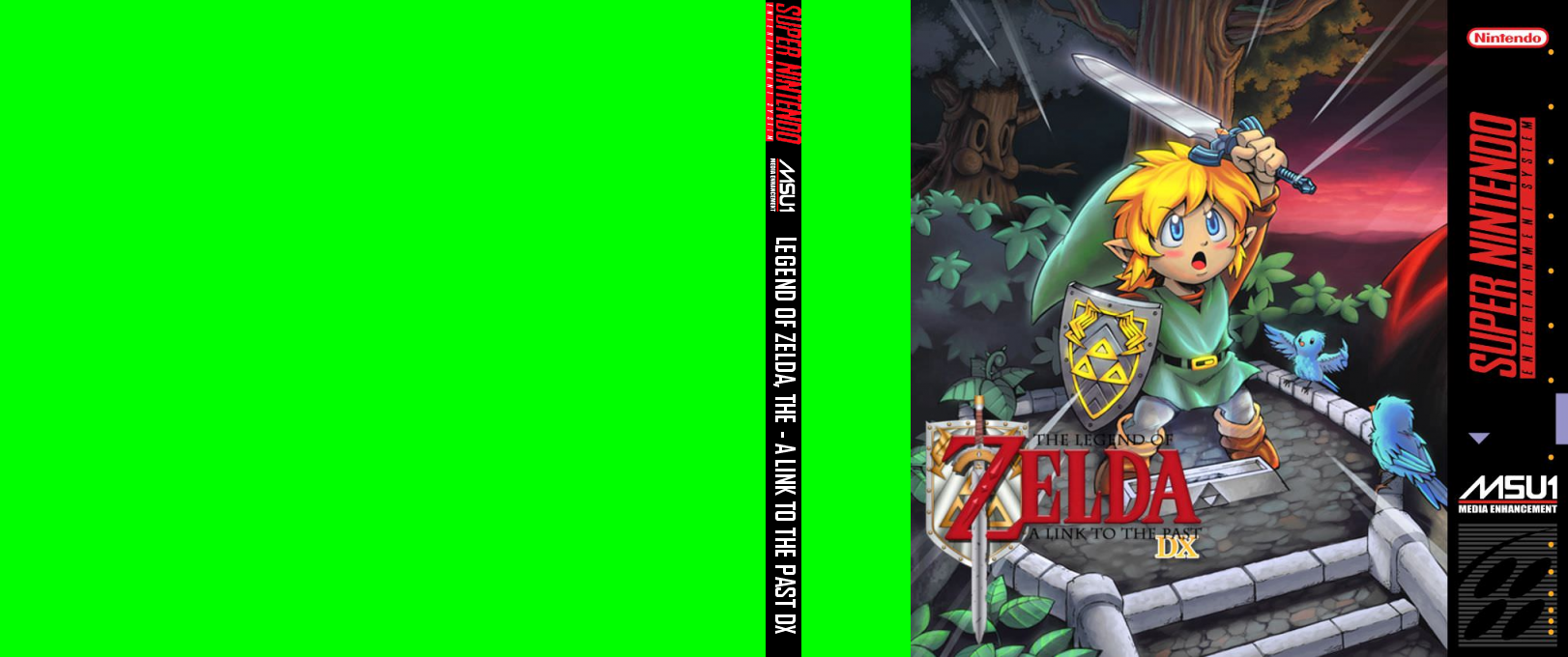 The Legend of Zelda : A Link to the Past DX — box-texture (US)