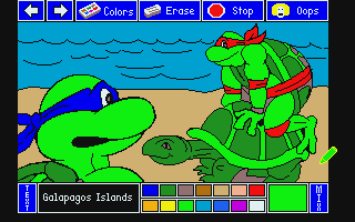 Electric Crayon Deluxe : Teenage Mutant Ninja Turtles - World Tour — ss (WOR)