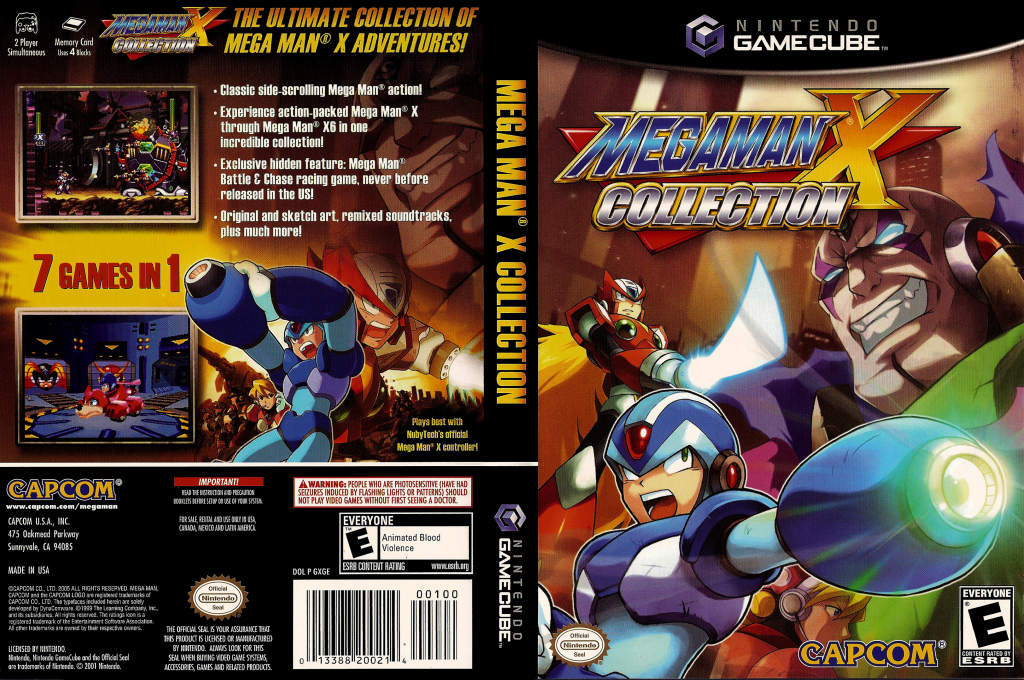 Mega Man X Collection — box-texture (US)