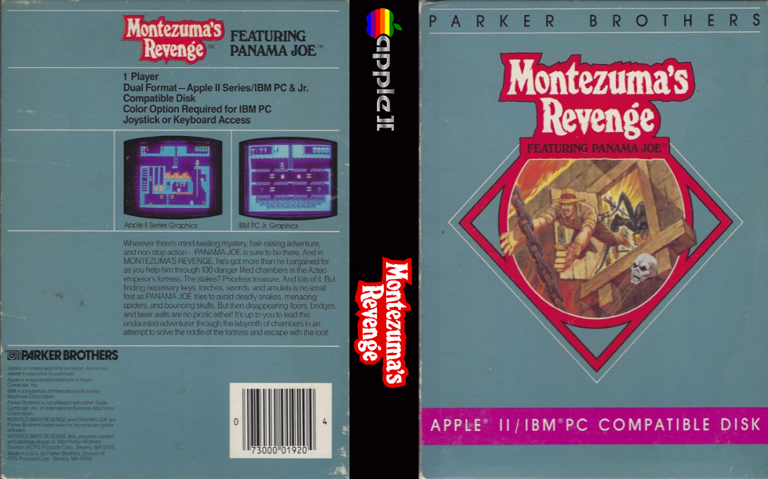 Montezuma's Revenge — box-texture (US)