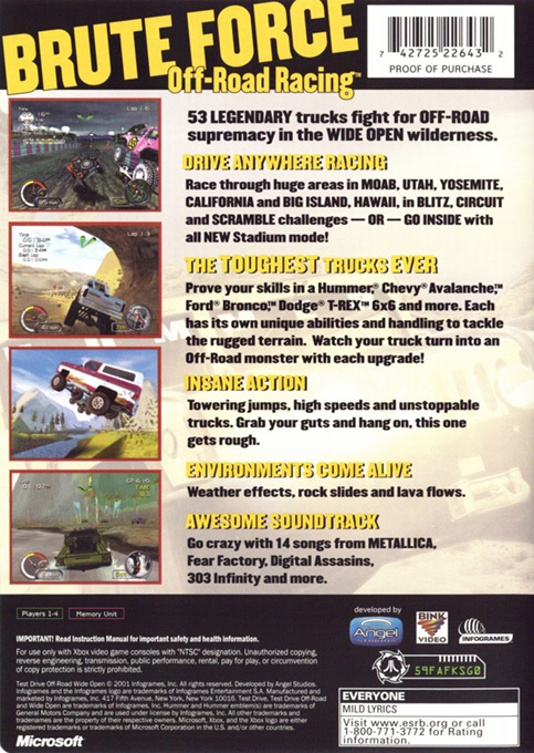 Off-Road - Wide Open — box-2D-back (US)