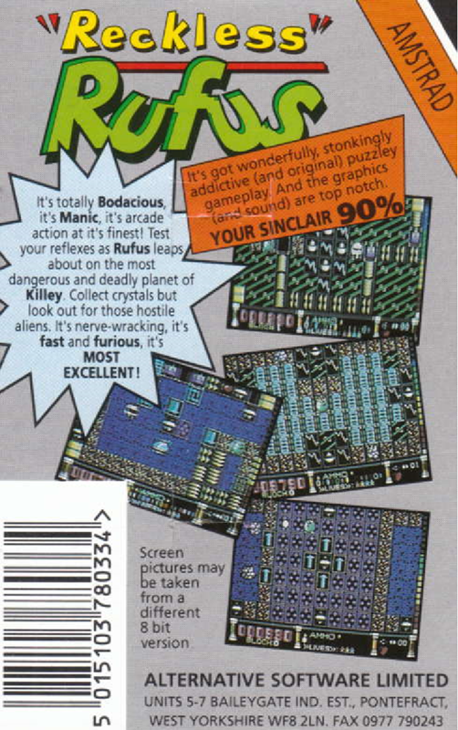 Reckless Rufus — box-2D-back (EU)