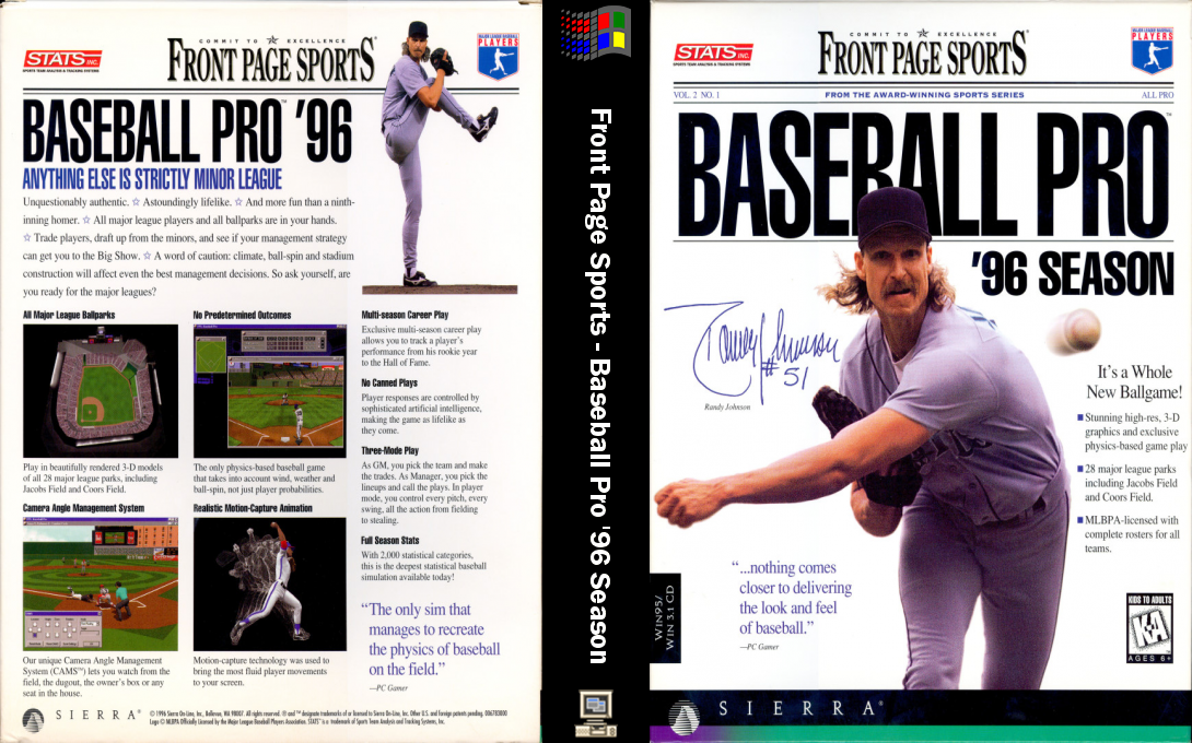 Front Page Sports: Baseball Pro '96 Season — box-texture (WOR)