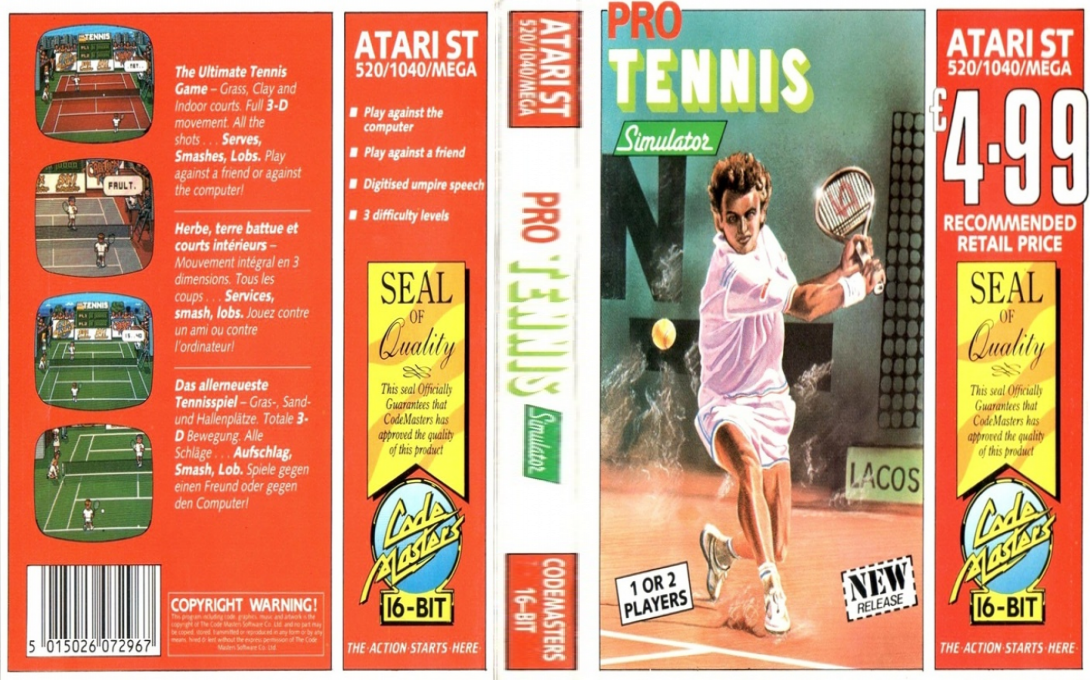Pro Tennis Simulator — box-texture (EU)
