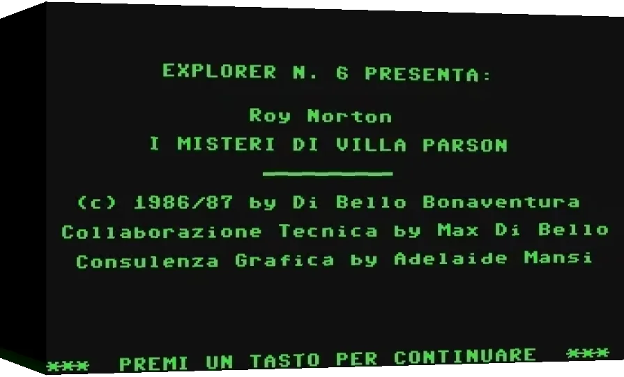 Roy Norton : I Misteri di Villa Parson — box-3D (WOR)