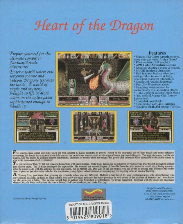 Heart of the Dragon — box-2D-back (WOR)
