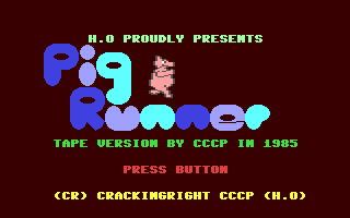 Pig Runner — sstitle (WOR)