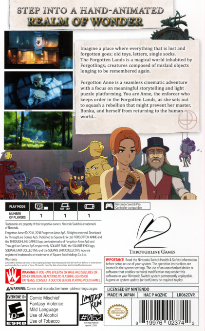Forgotton Anne — box-2D-back (US)