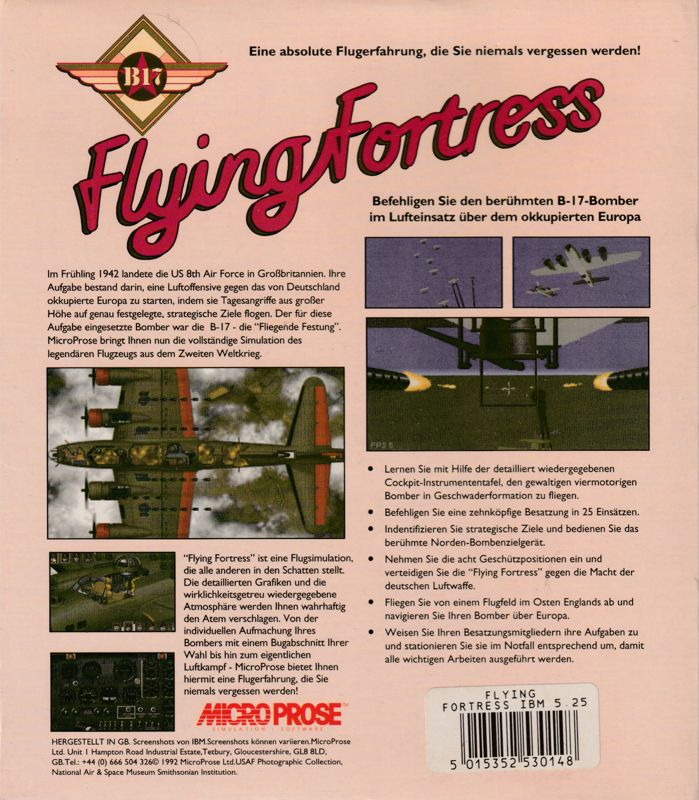 B-17 Flying Fortress — box-2D-back (EU)