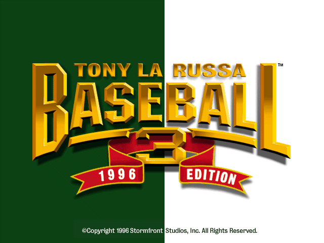 Tony La Russa Baseball 3 - 1996 Edition — sstitle (US)