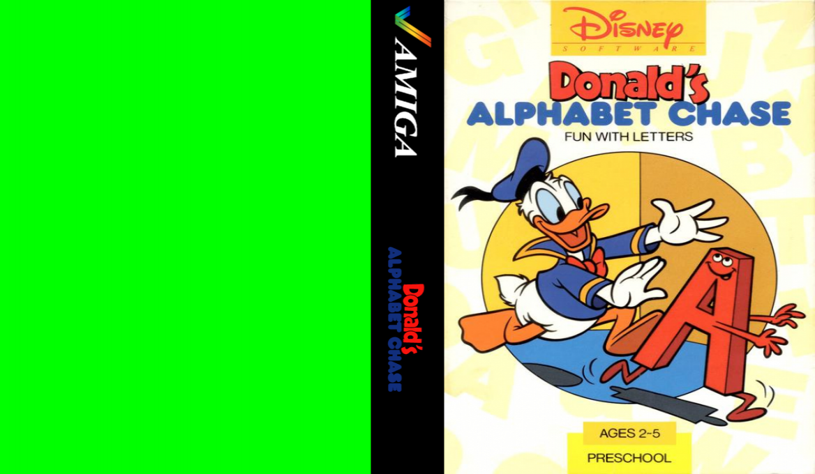 Donald's Alphabet Chase — box-texture (US)