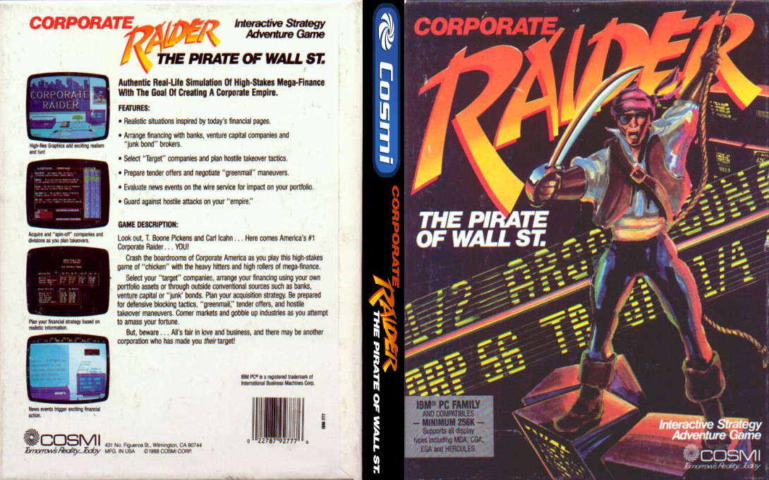 Corporate Raider - The Pirate Of Wall St — box-texture (US)