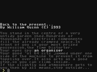Back to the Present — ss (WOR)