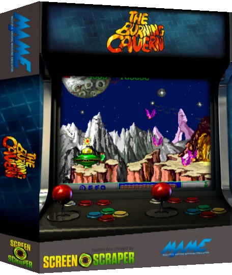 The Burning Cavern — box-3D (SS)