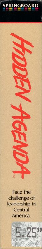 Hidden Agenda — box-2D-side (US)