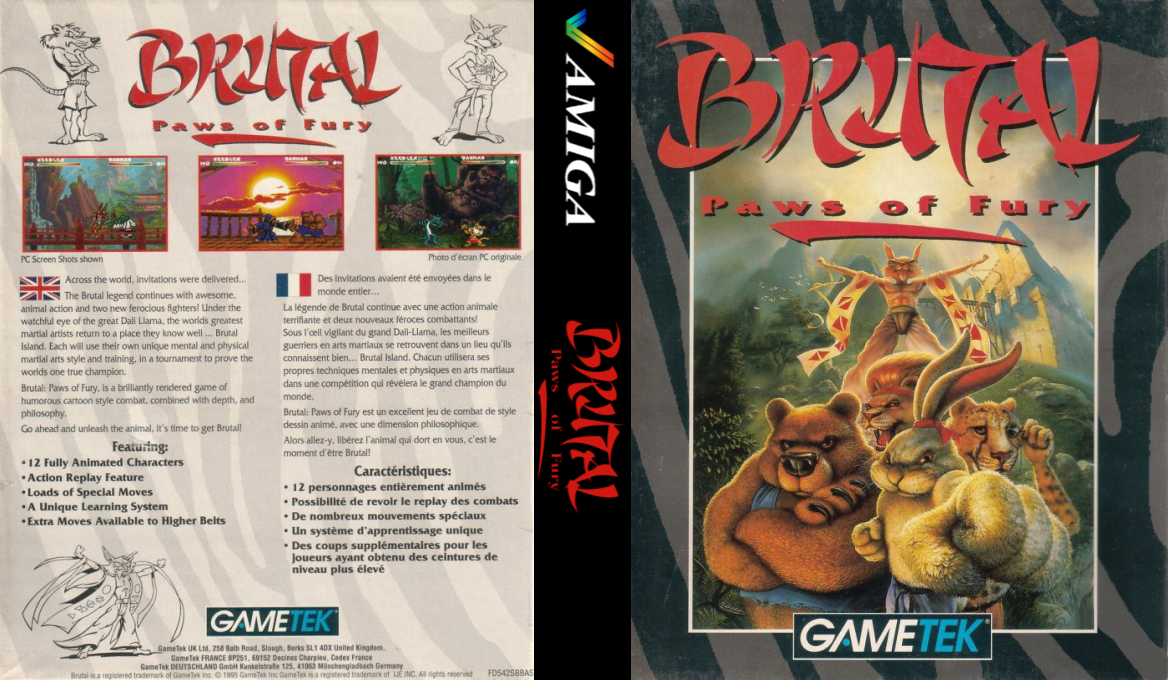 Brutal - Paws of Fury — box-texture (EU)