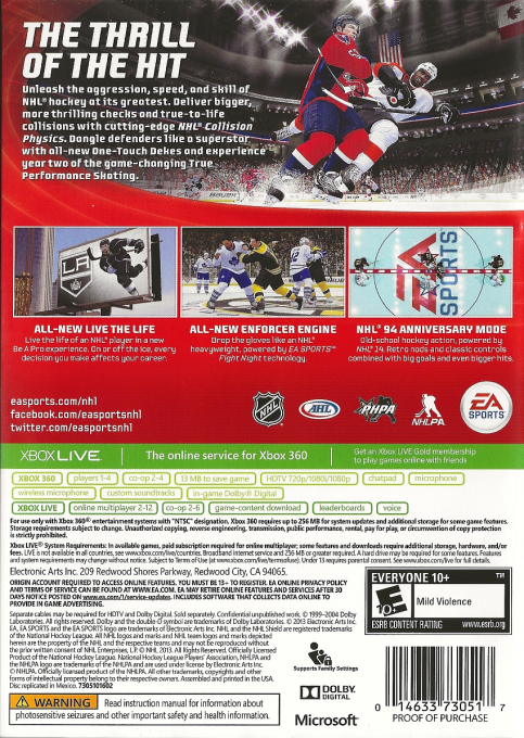 NHL 14 — box-2D-back (US)