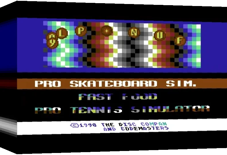 Professional Skateboard Simulator + Fast Food + Pro Tennis Simulator — box-3D (WOR)