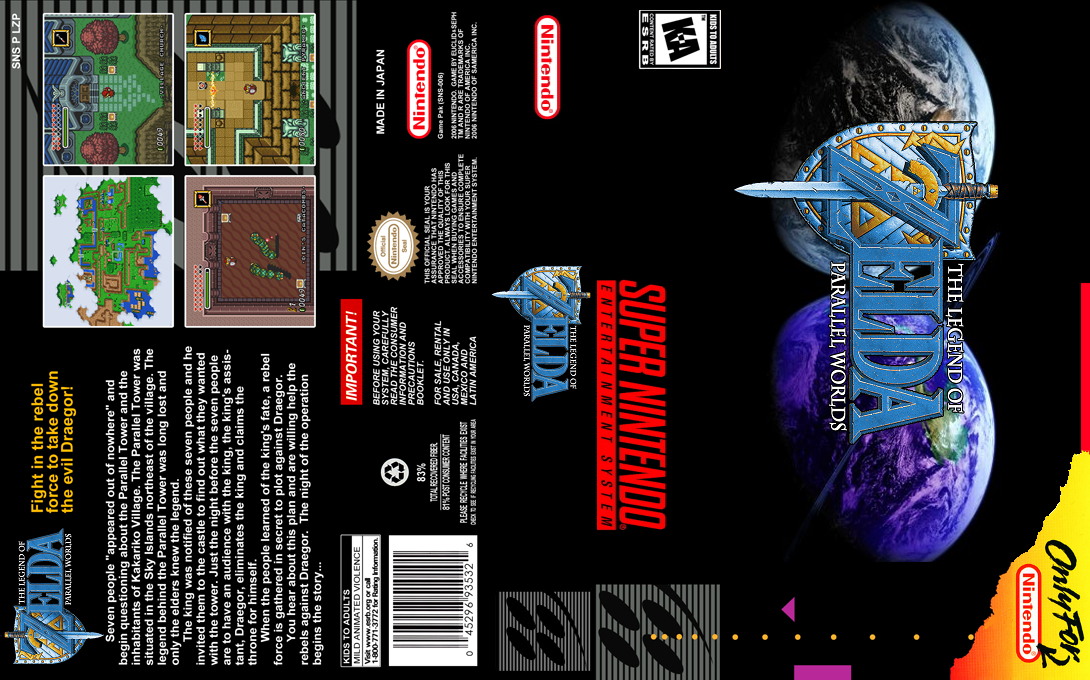 Legend Of Zelda, The : Parallel Worlds — box-texture (US)