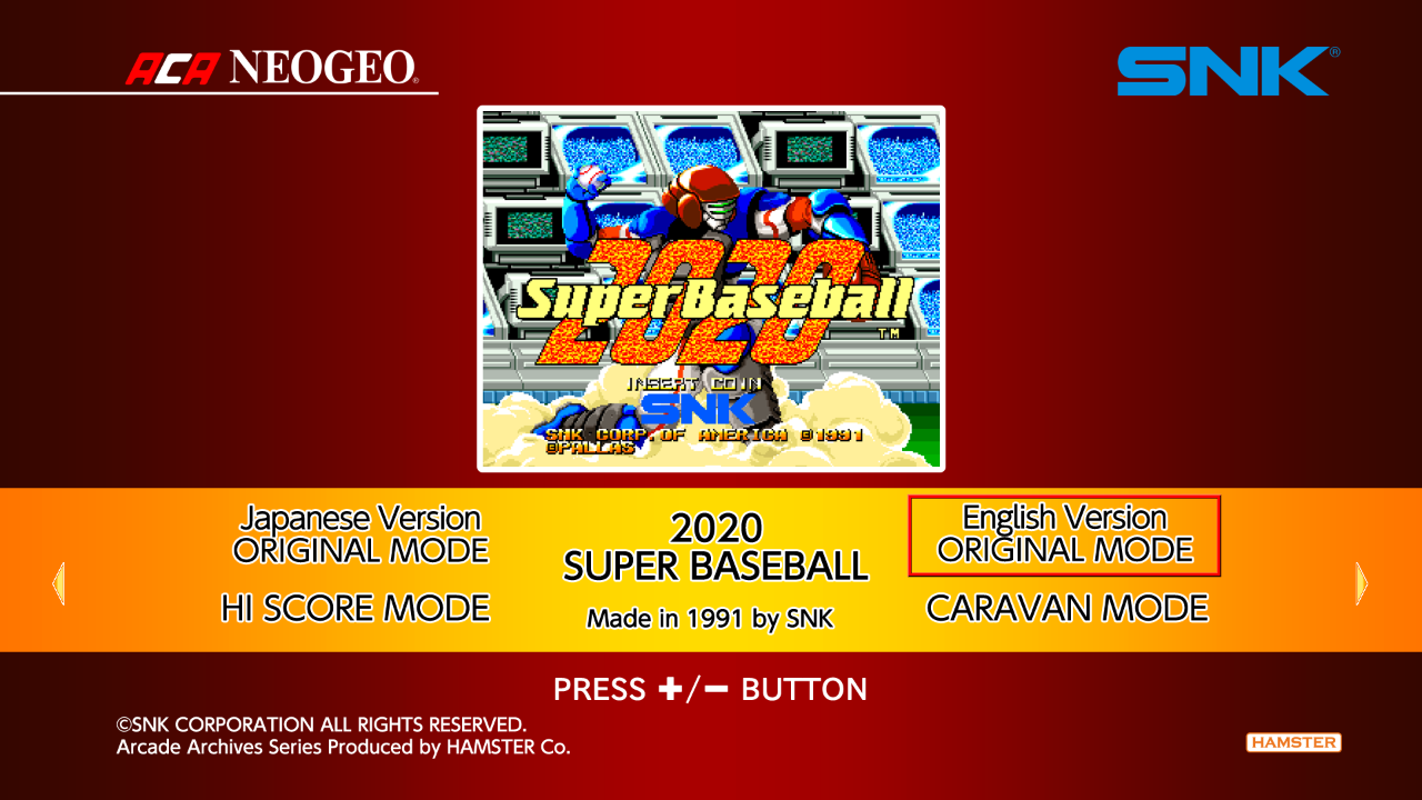 Aca Neogeo 2020 Super Baseball — sstitle (WOR)