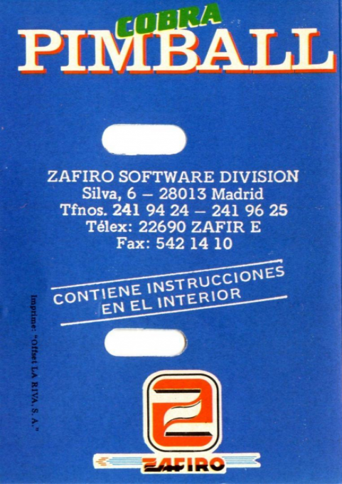 Cobra Pinball — box-2D-back (SP)
