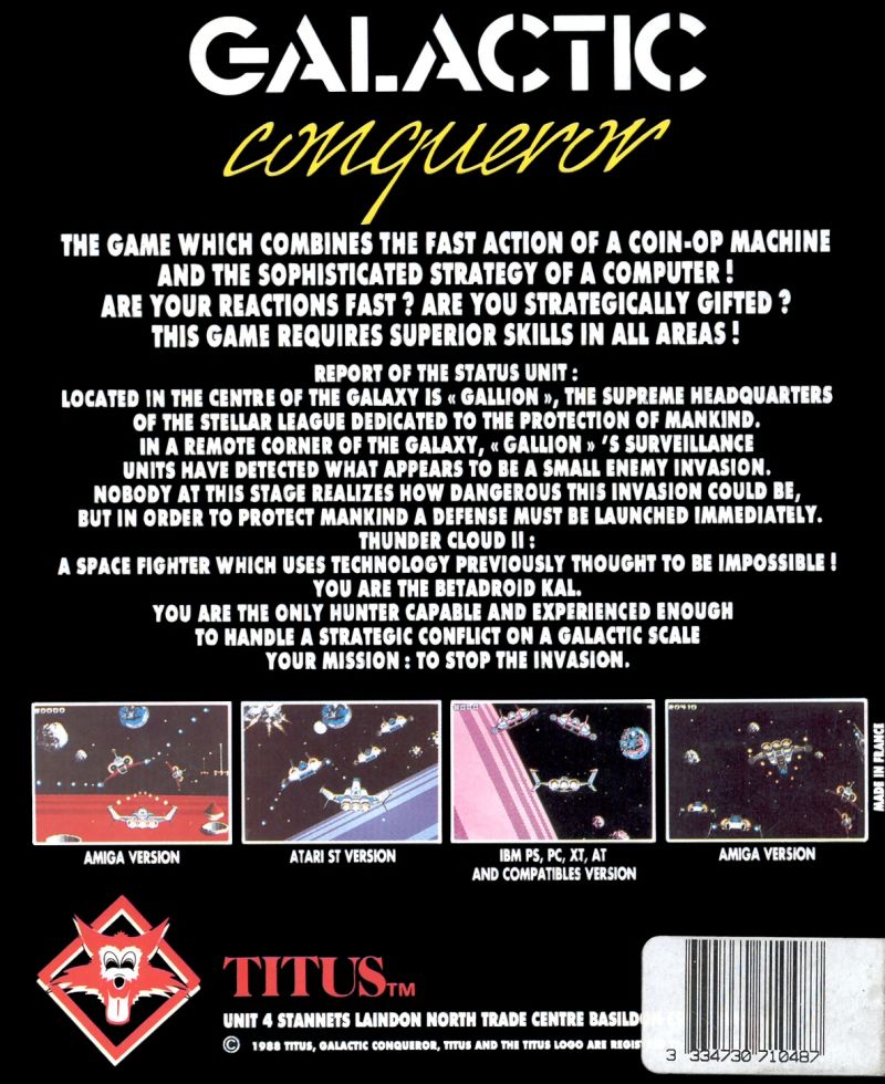 Galactic Conqueror — box-2D-back (UK)