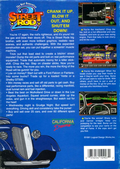 Street Rod 2 - The Next Generation — box-2D-back (US)