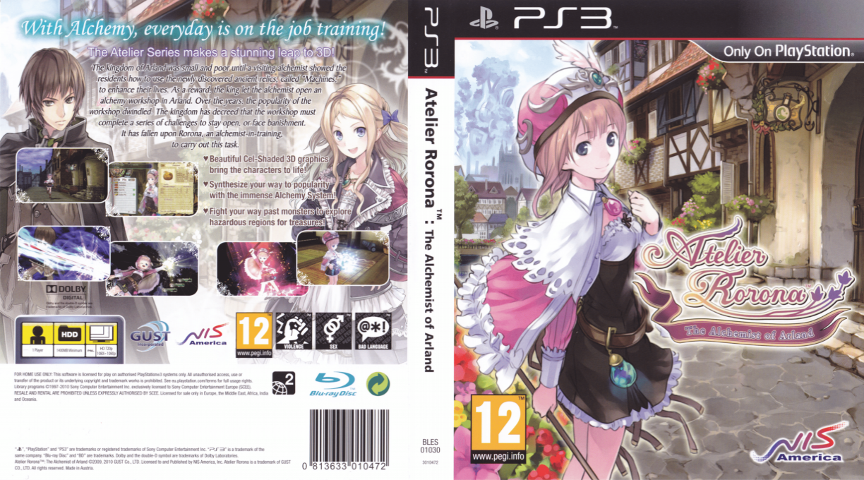 Atelier Rorona - The Alchemist of Arland — box-texture (EU)