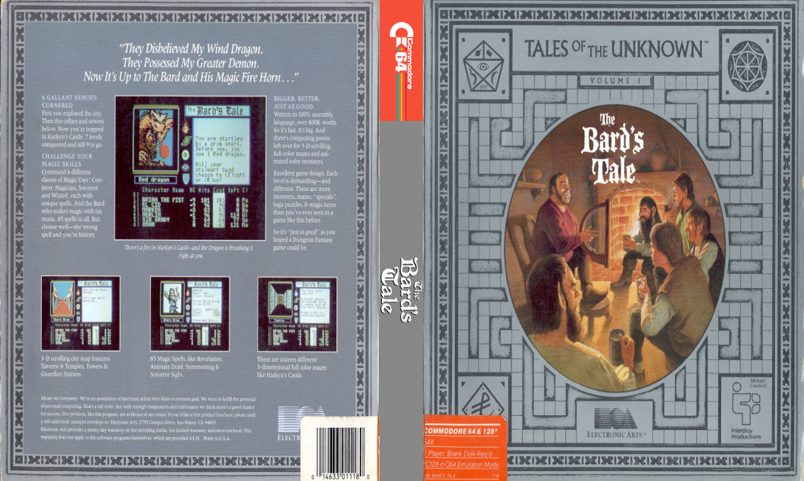 The Bard's Tale : Tales of the Unknown — box-texture (US)
