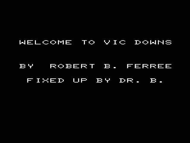 Vic Downs — sstitle (WOR)
