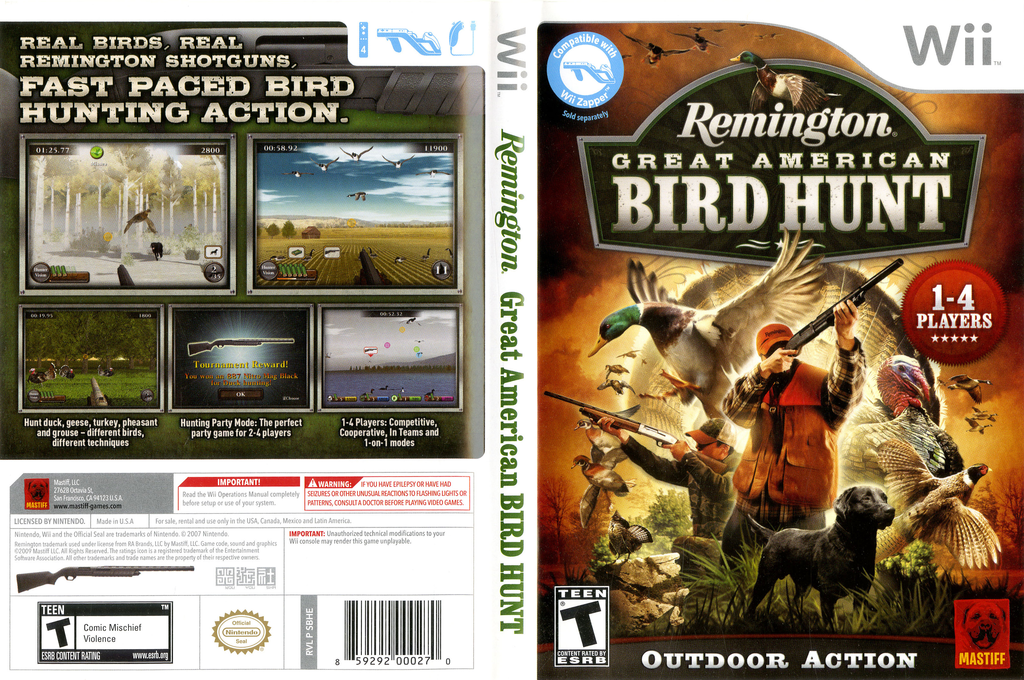 Remington Great American Bird Hunt — box-texture (US)