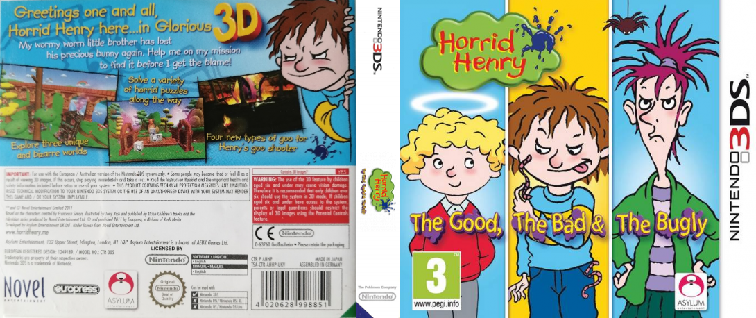 The Horrid Henry - The Good Bad And The Bugly — box-texture (EU)
