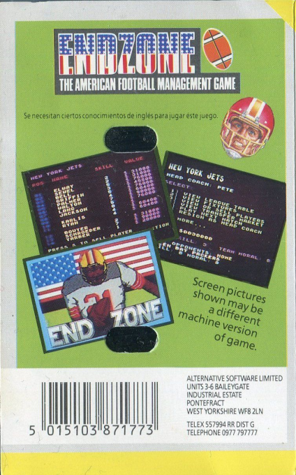 Endzone — box-2D-back (EU)