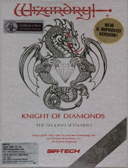 Wizardry - Knight of Diamonds - The Second Scenario box art