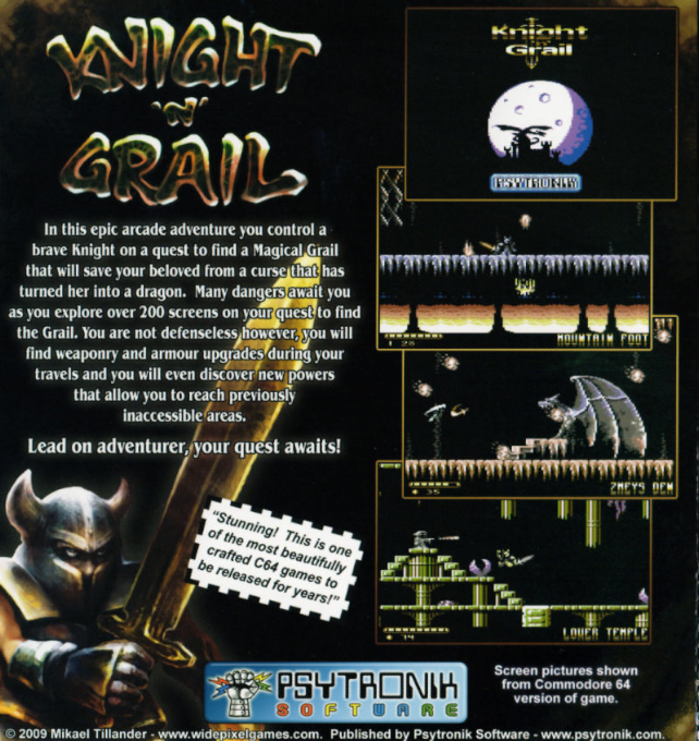 Knight'n'Grail — box-2D-back (WOR)