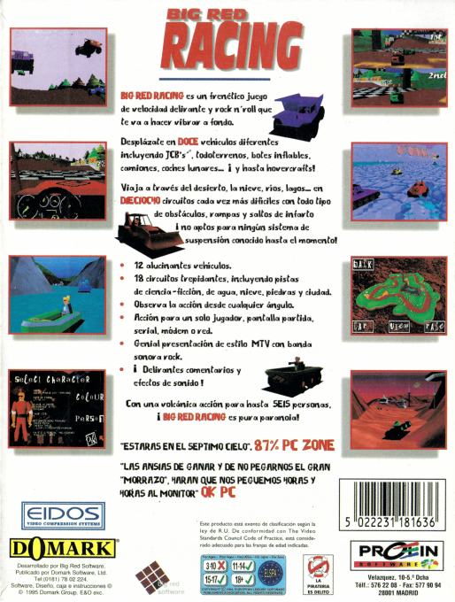 Big Red Racing — box-2D-back (SP)