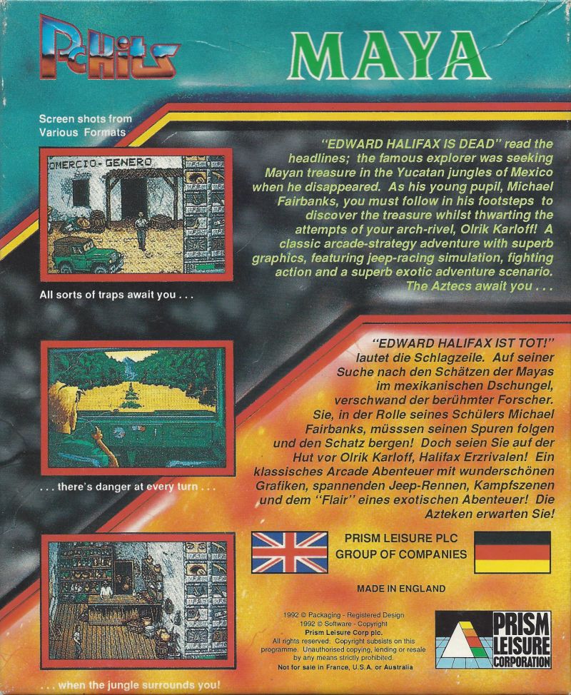Fetiche Maya, Le — box-2D-back (EU)