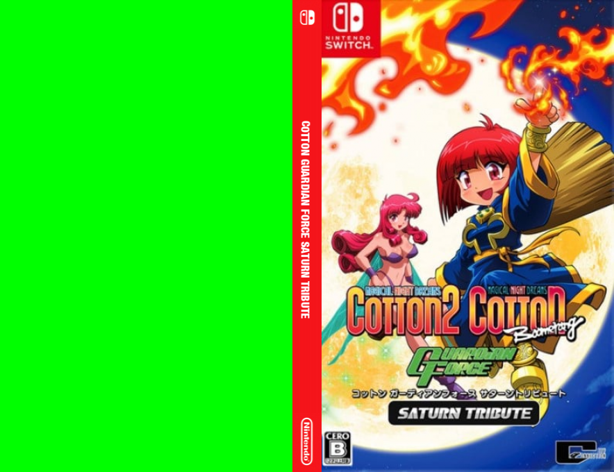 Cotton Guardian Force Saturn Tribute — box-texture (JP)