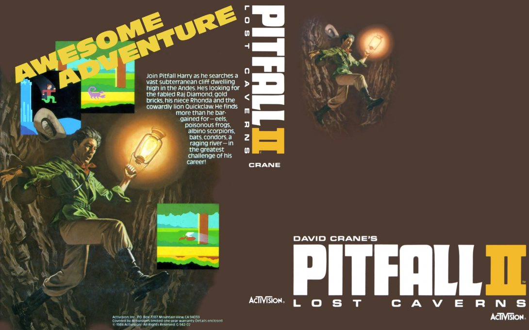 Pitfall 2 - Lost Caverns — box-texture (US)