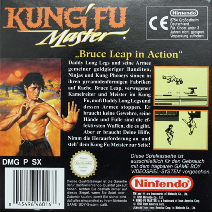 Kung-fu Master — box-2D-back (DE)